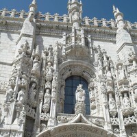 Carvings over door
